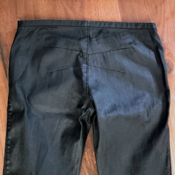 Quiksilver Ankle Zippers Sheath Leggings in Oiled Black size 26 - Picture 3 of 7